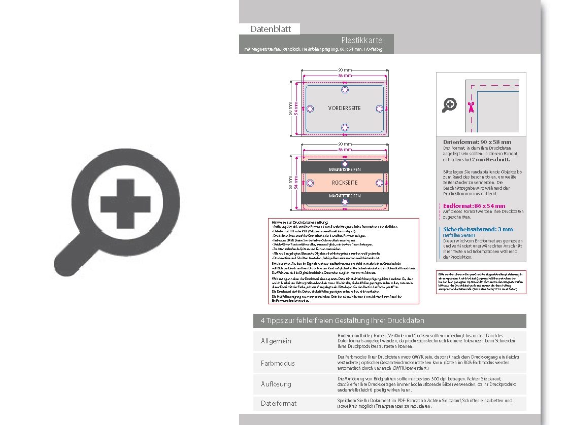 Product Bild plastikkarte_mit_magnetstreifen_loco__einseitiger_hei__folienpr__gung_gold_und_lochung_1_0_farbig_bedruckt_auf_wei__em_hintergrund