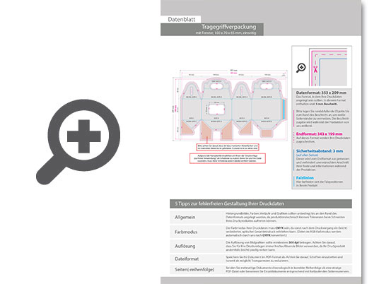 Product Bild tragegriffverpackung_(10_cm_x_7_cm_x_6_5_cm)_einseitig_bedruckt_4_0-farbig_mit_gestanztem_fenster