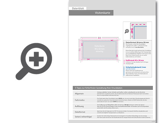 Product Bild visitenkarten_quer_5_0_farbig_90_x_50_mm___einseitig_bedruckt_(cmyk_4-farbig_+_1_pantone-sonderfarbe)